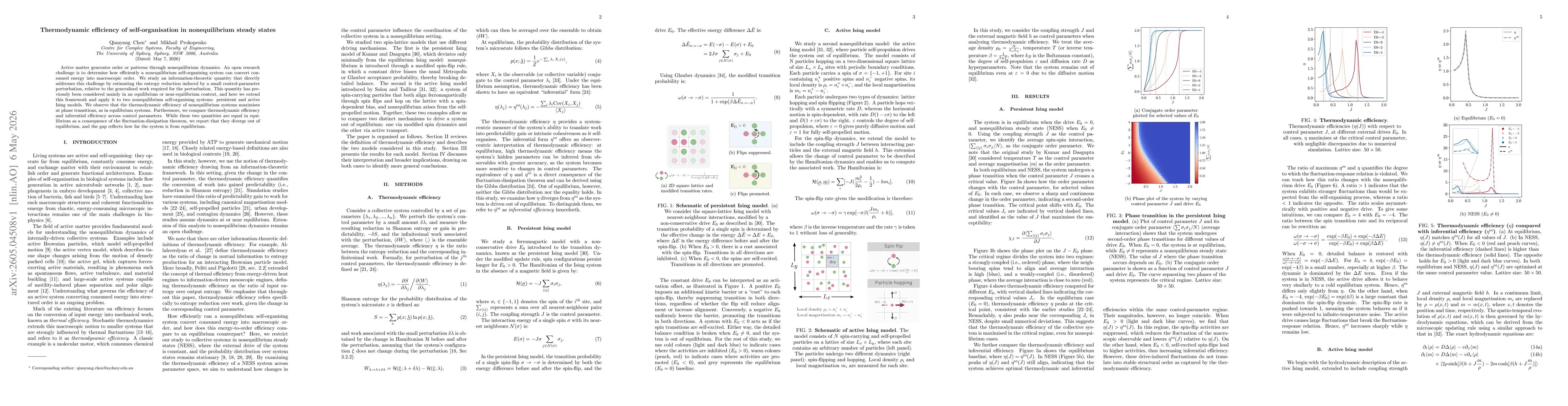 Thumbnail for Thermodynamic efficiency of self-organisation in nonequilibrium steady states
