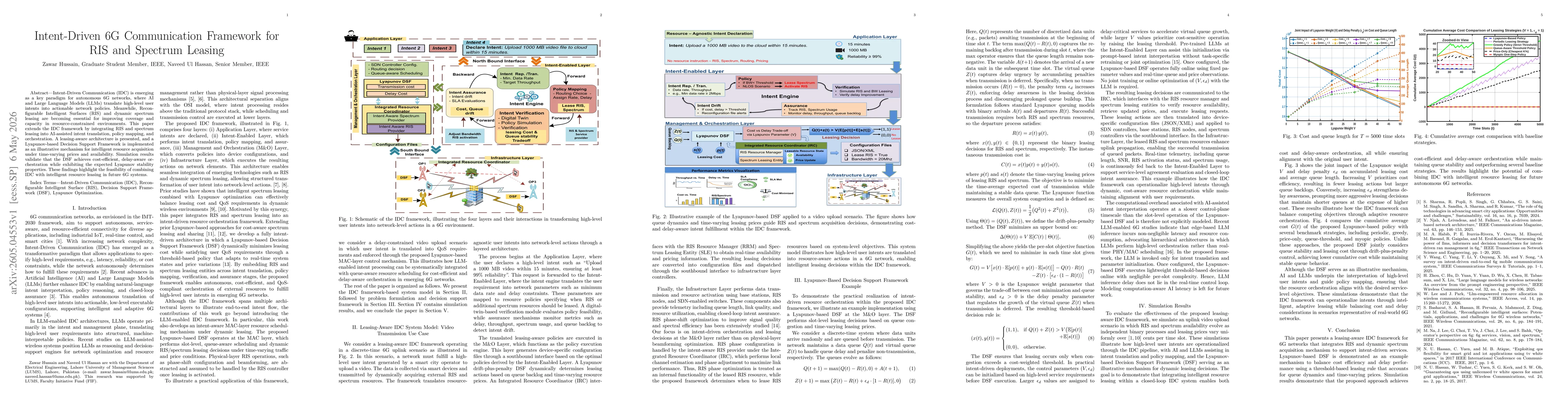 Thumbnail for Intent-Driven 6G Communication Framework for RIS and Spectrum Leasing