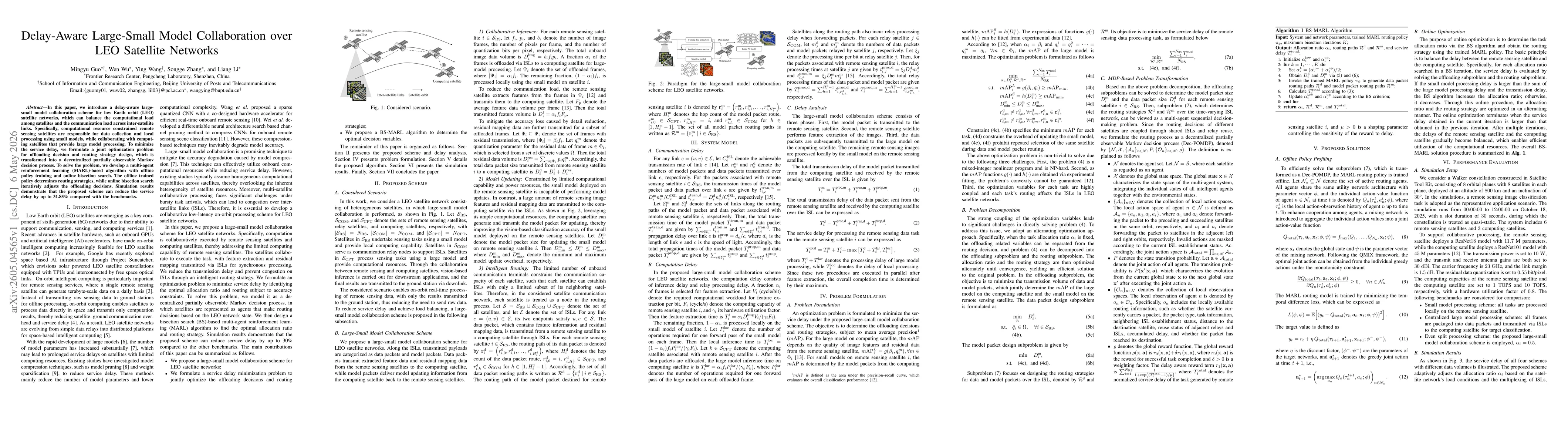 Thumbnail for Delay-Aware Large-Small Model Collaboration over LEO Satellite Networks