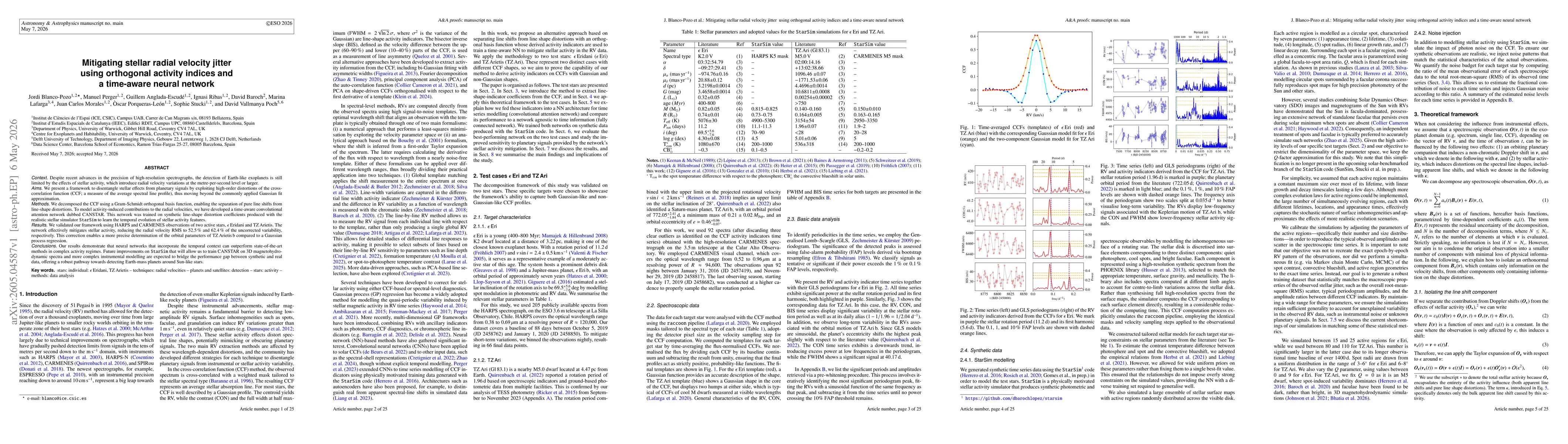Thumbnail for Mitigating stellar radial velocity jitter using orthogonal activity indices and a time-aware neural network