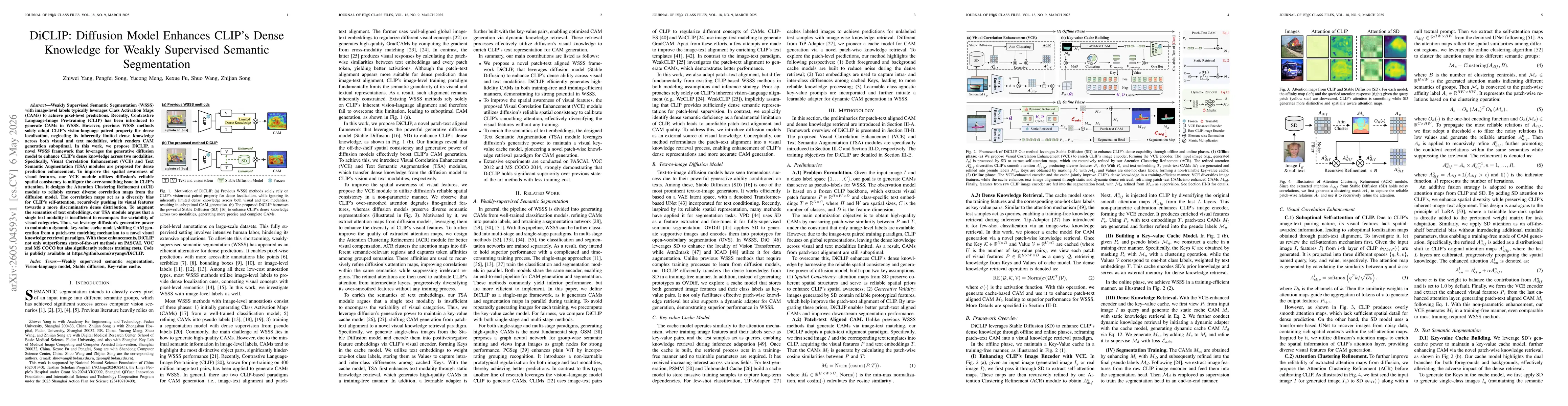 Thumbnail for DiCLIP: Diffusion Model Enhances CLIP's Dense Knowledge for Weakly Supervised Semantic Segmentation
