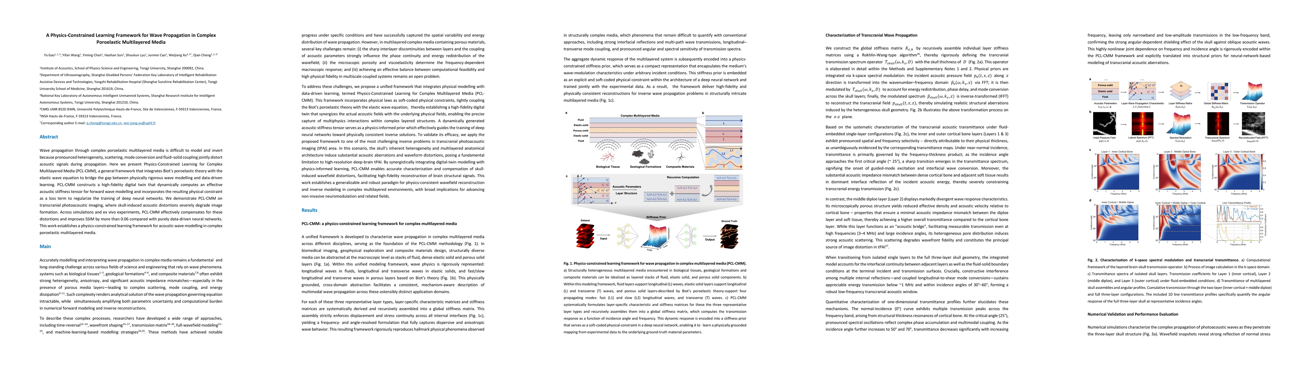 Thumbnail for A Physics-Constrained Learning Framework for Wave Propagation in Complex Poroelastic Multilayered Media
