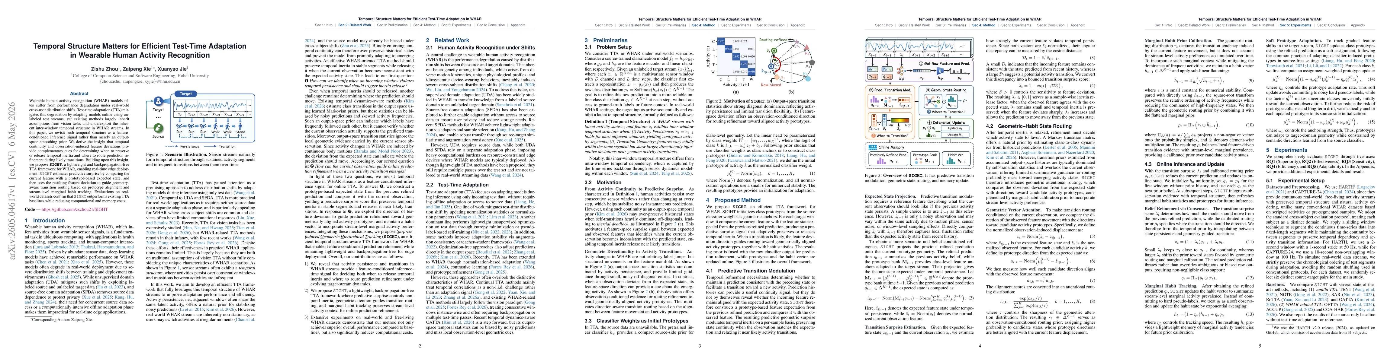 Thumbnail for Temporal Structure Matters for Efficient Test-Time Adaptation in Wearable Human Activity Recognition