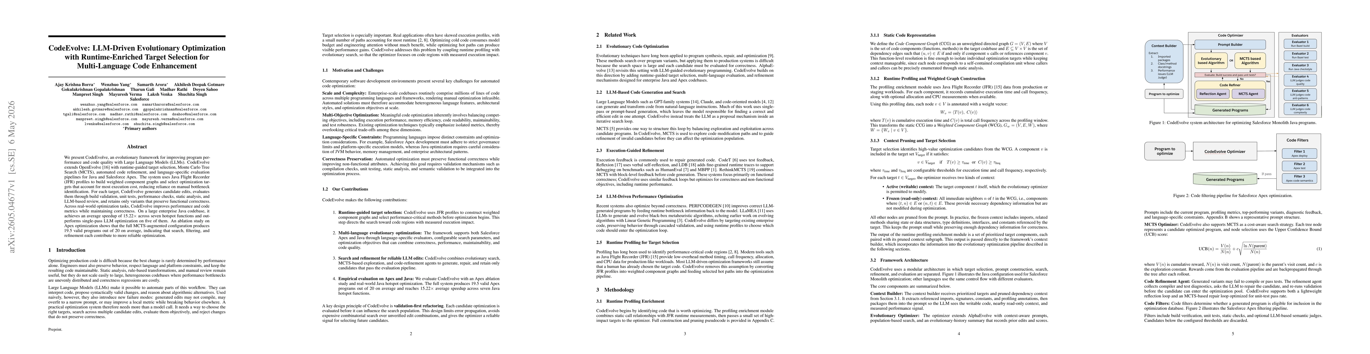 Thumbnail for CodeEvolve: LLM-Driven Evolutionary Optimization with Runtime-Enriched Target Selection for Multi-Language Code Enhancement