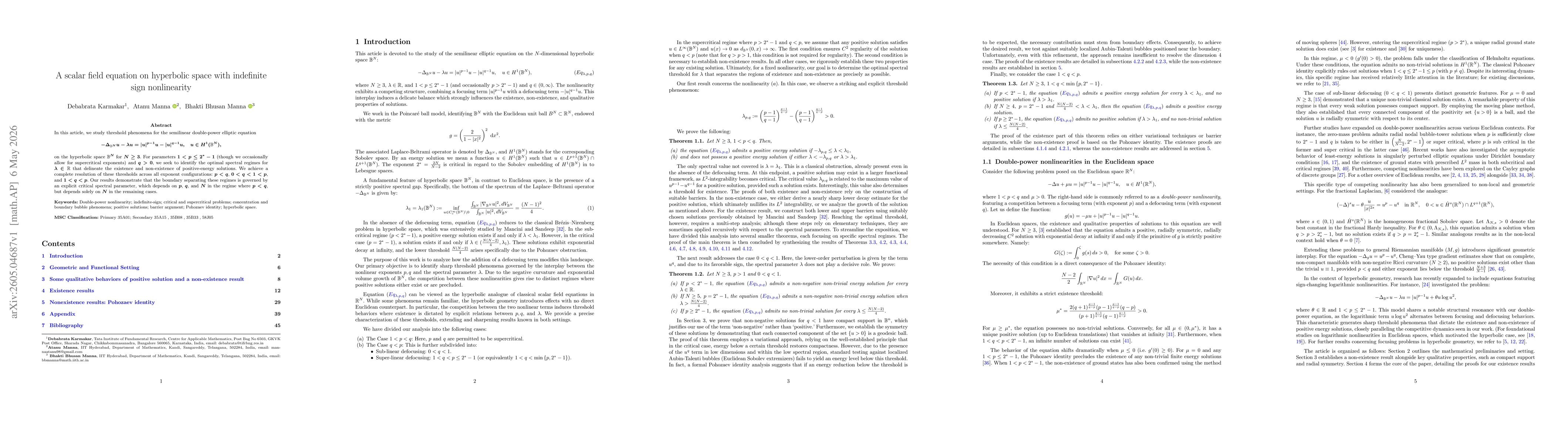 Thumbnail for A scalar field equation on hyperbolic space with indefinite sign nonlinearity