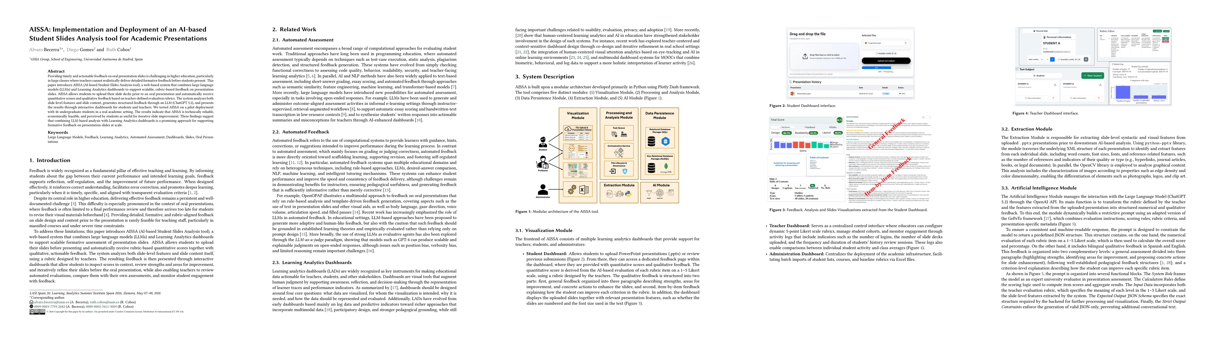 Thumbnail for AISSA: Implementation and Deployment of an AI-based Student Slides Analysis tool for Academic Presentations