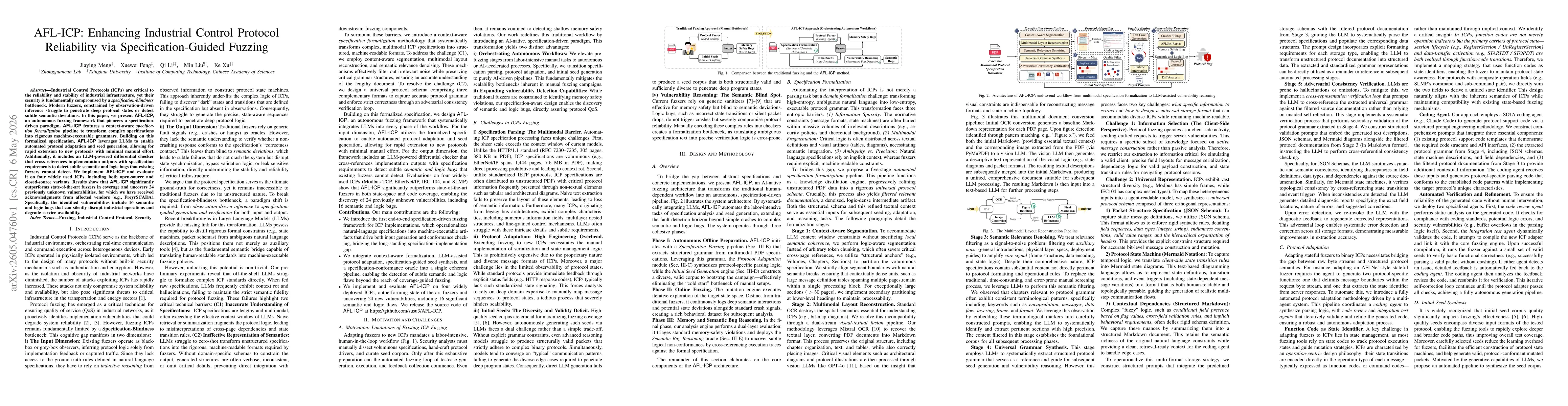 Thumbnail for AFL-ICP: Enhancing Industrial Control Protocol Reliability via Specification-Guided Fuzzing