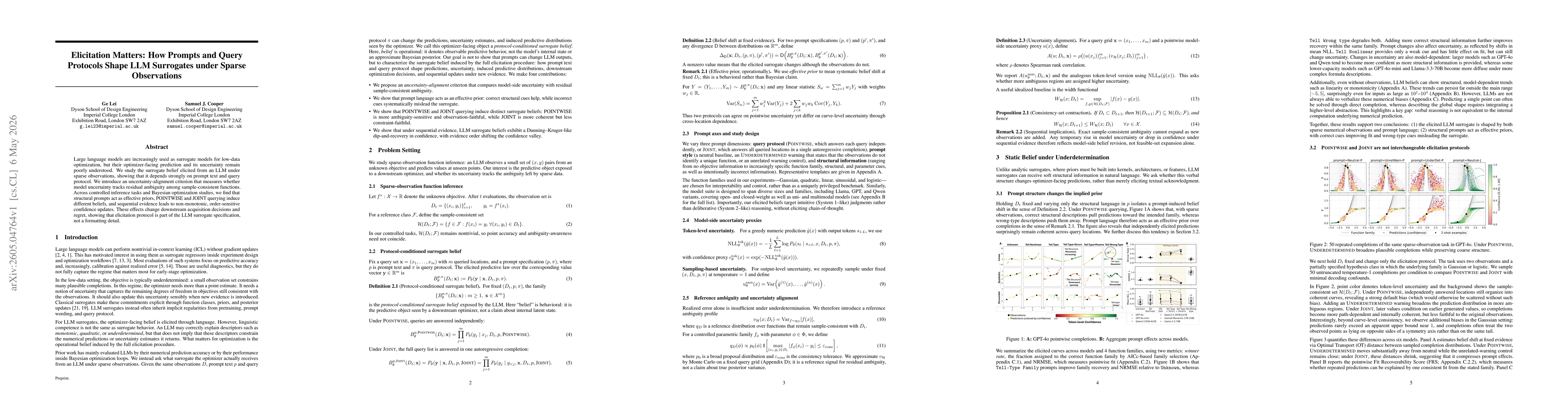 Thumbnail for Elicitation Matters: How Prompts and Query Protocols Shape LLM Surrogates under Sparse Observations