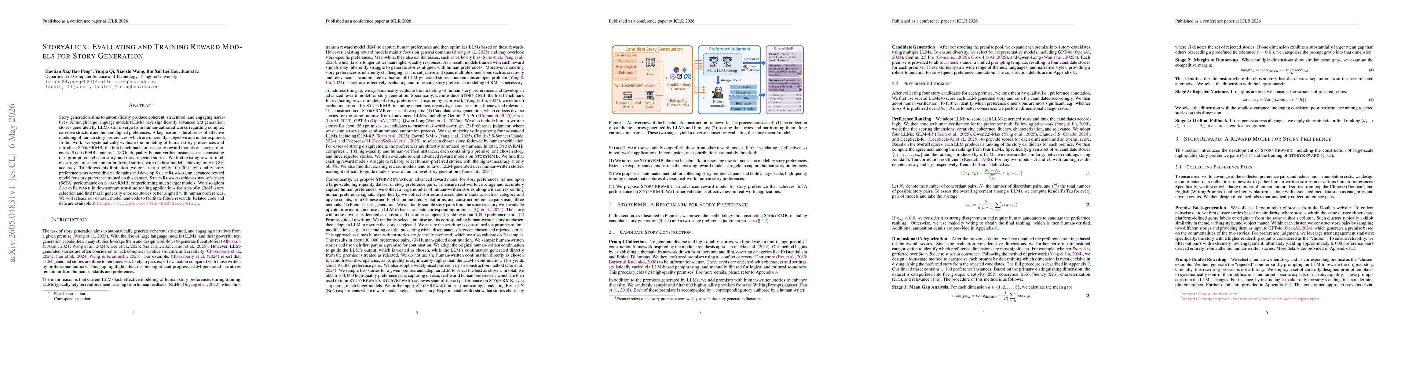 Thumbnail for StoryAlign: Evaluating and Training Reward Models for Story Generation