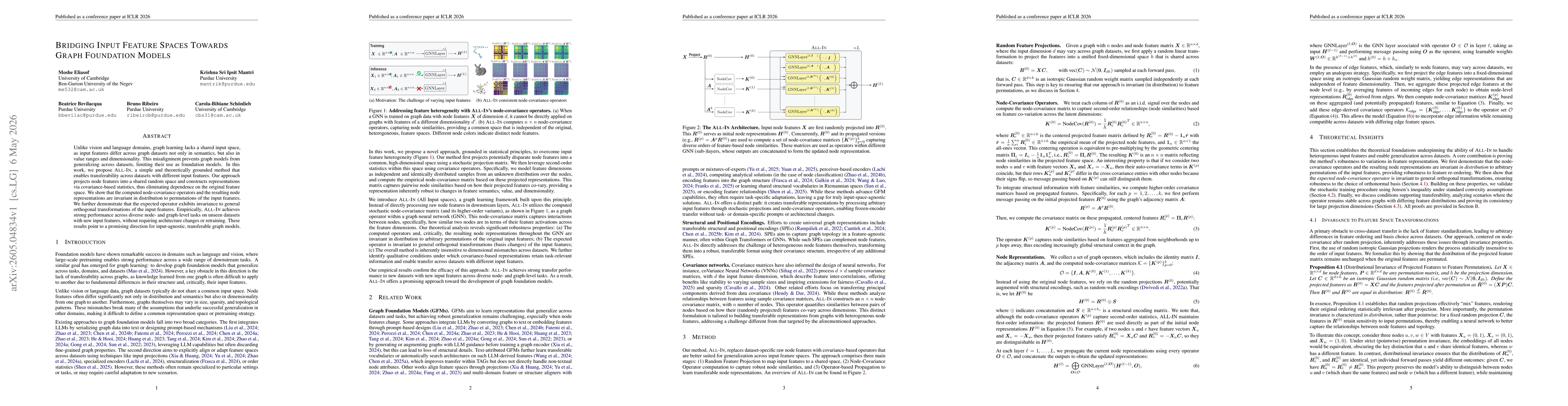 Thumbnail for Bridging Input Feature Spaces Towards Graph Foundation Models