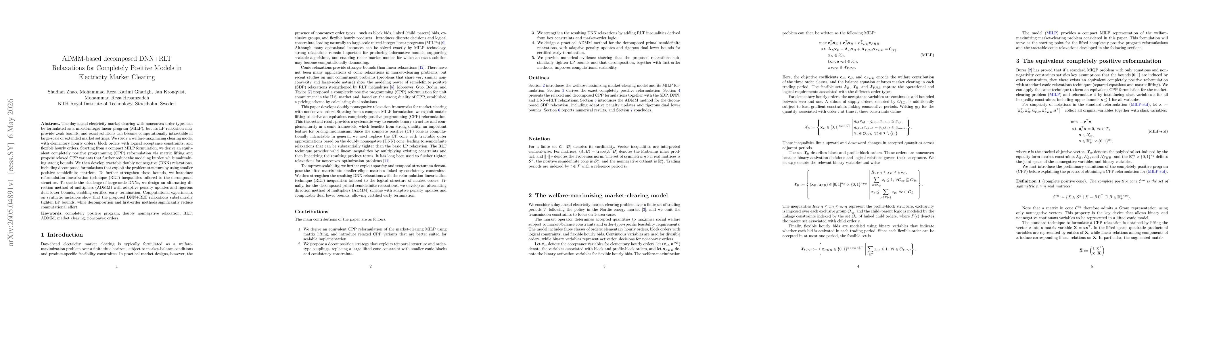 Thumbnail for ADMM-based decomposed DNN+RLT Relaxations for Completely Positive Models in Electricity Market Clearing