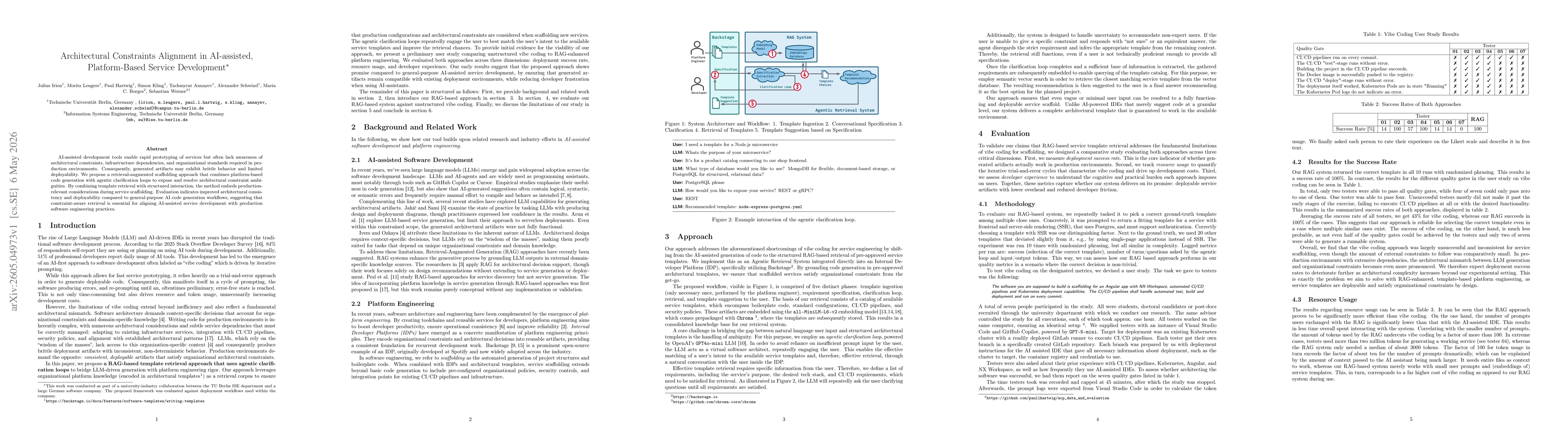 Thumbnail for Architectural Constraints Alignment in AI-assisted, Platform-based Service Development