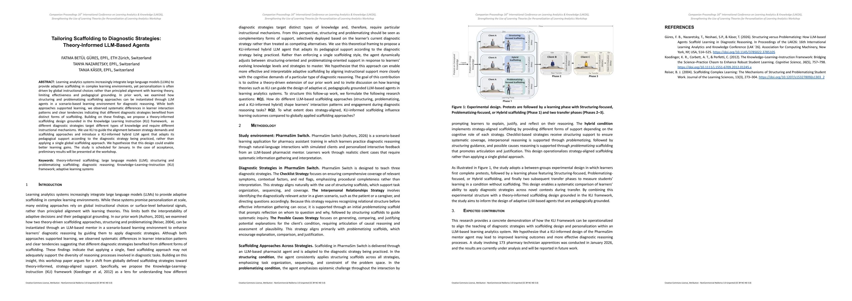 Thumbnail for Tailoring Scaffolding to Diagnostic Strategies: Theory-Informed LLM-Based Agents