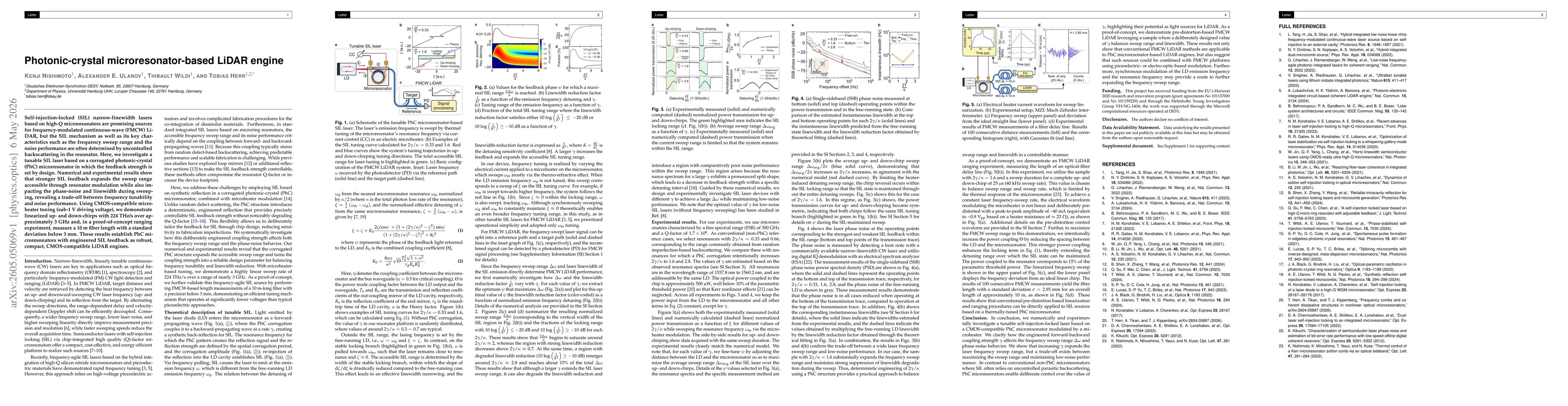 Thumbnail for Photonic-crystal microresonator-based LiDAR engine