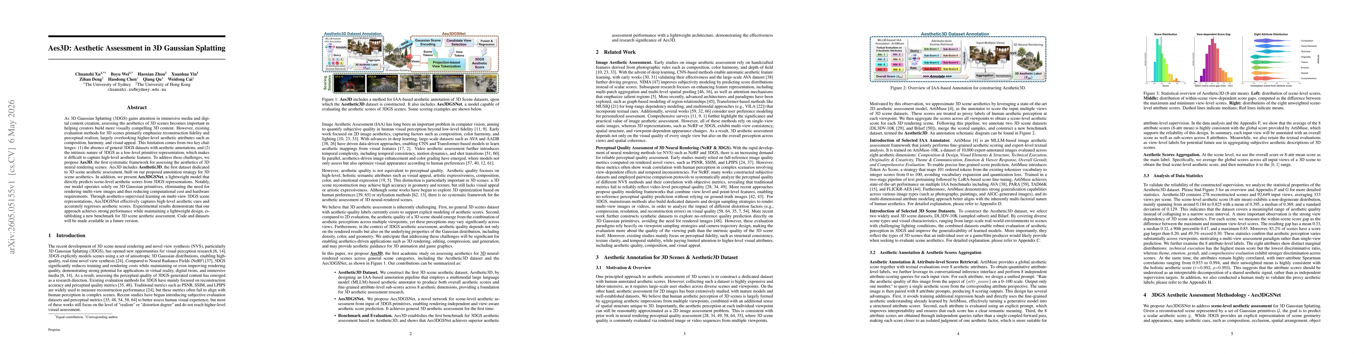Thumbnail for Aes3D: Aesthetic Assessment in 3D Gaussian Splatting