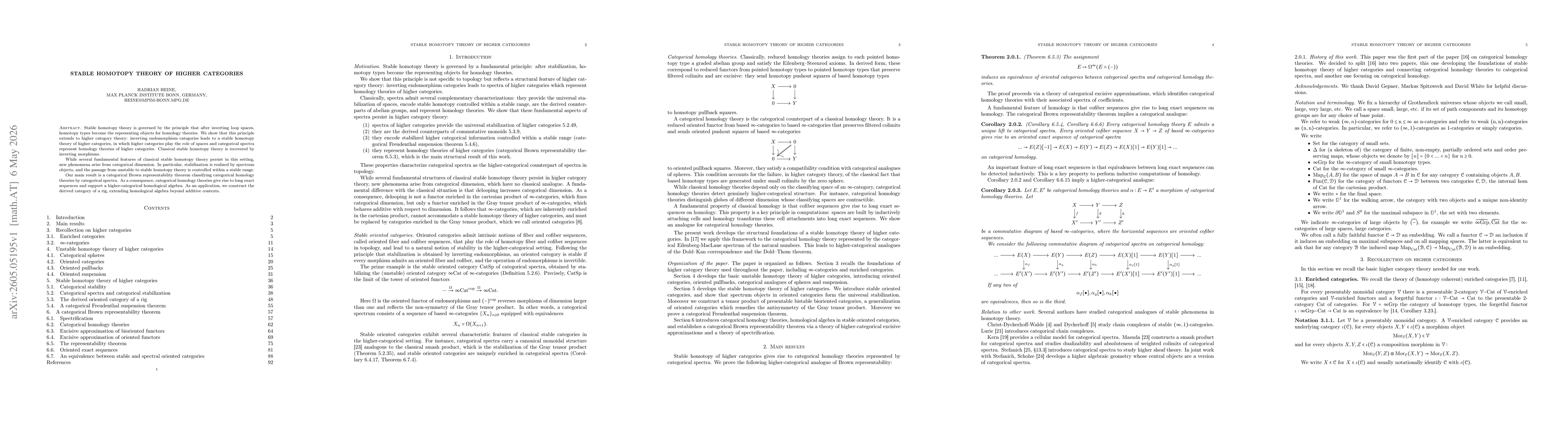 Thumbnail for Stable homotopy theory of higher categories