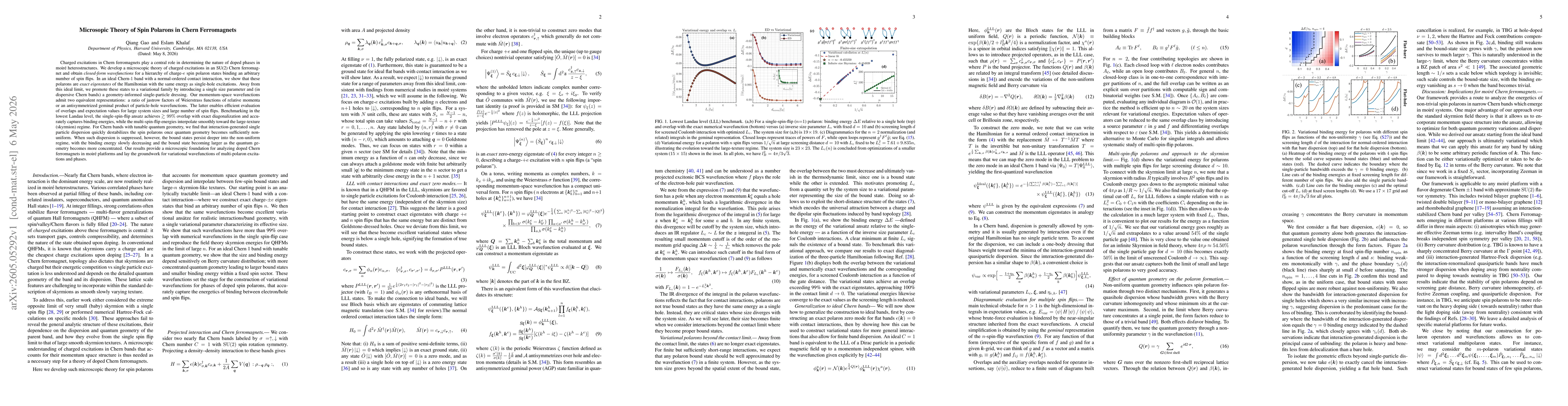 Thumbnail for Microsopic Theory of Spin Polarons in Chern Ferromagnets