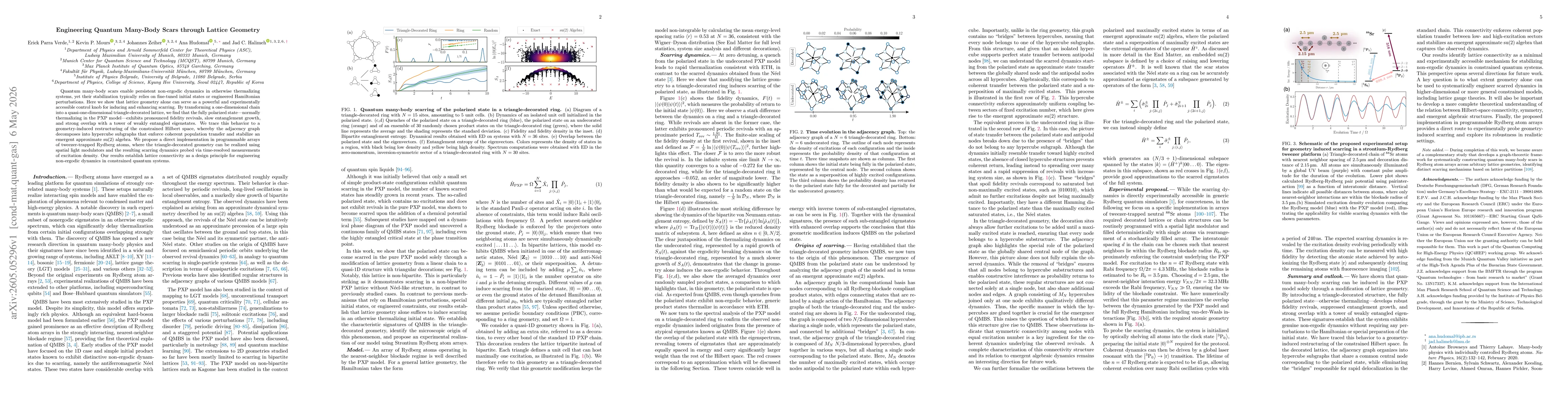 Thumbnail for Engineering Quantum Many-Body Scars through Lattice Geometry