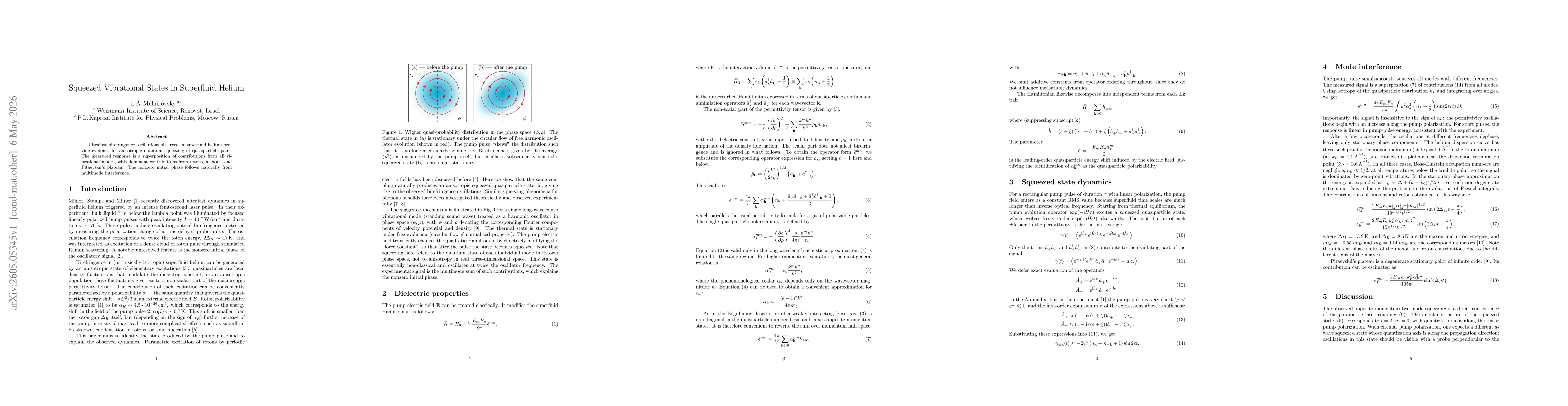Thumbnail for Squeezed Vibrational States in Superfluid Helium