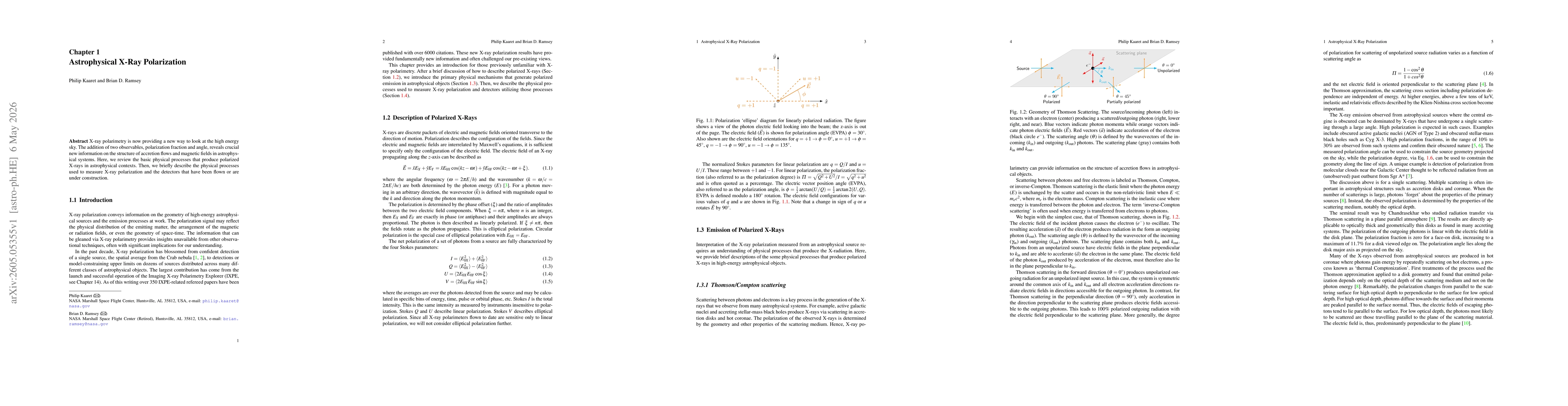 Thumbnail for Astrophysical X-Ray Polarization
