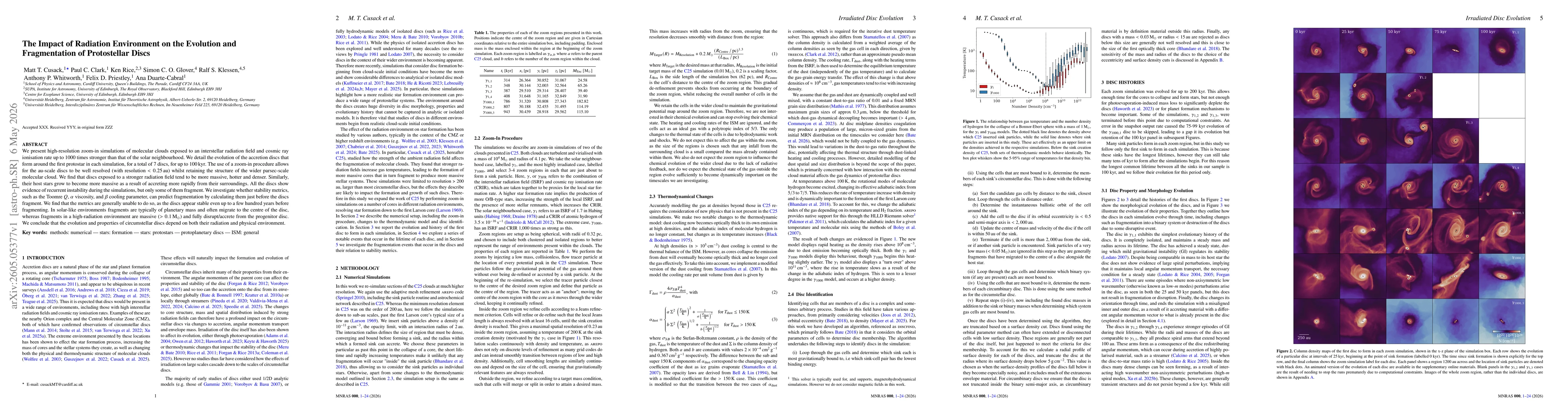 Thumbnail for The Impact of Radiation Environment on the Evolution and Fragmentation of Protostellar Discs