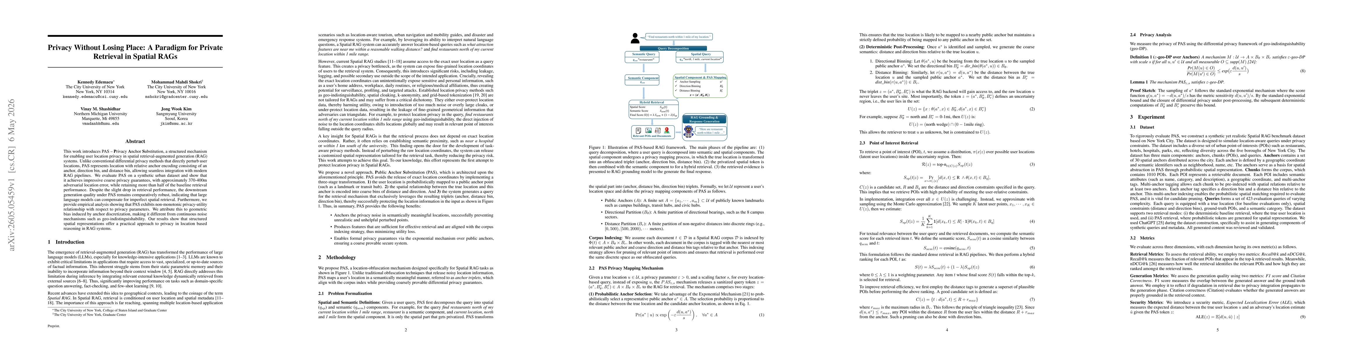 Thumbnail for Privacy Without Losing Place: A Paradigm for Private Retrieval in Spatial RAGs