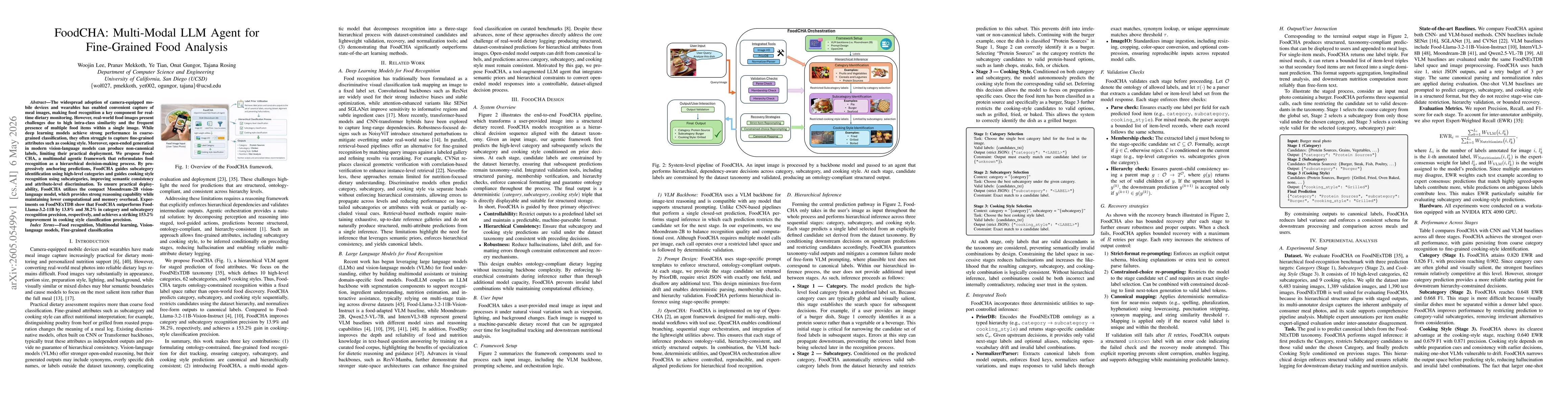 Thumbnail for FoodCHA: Multi-Modal LLM Agent for Fine-Grained Food Analysis