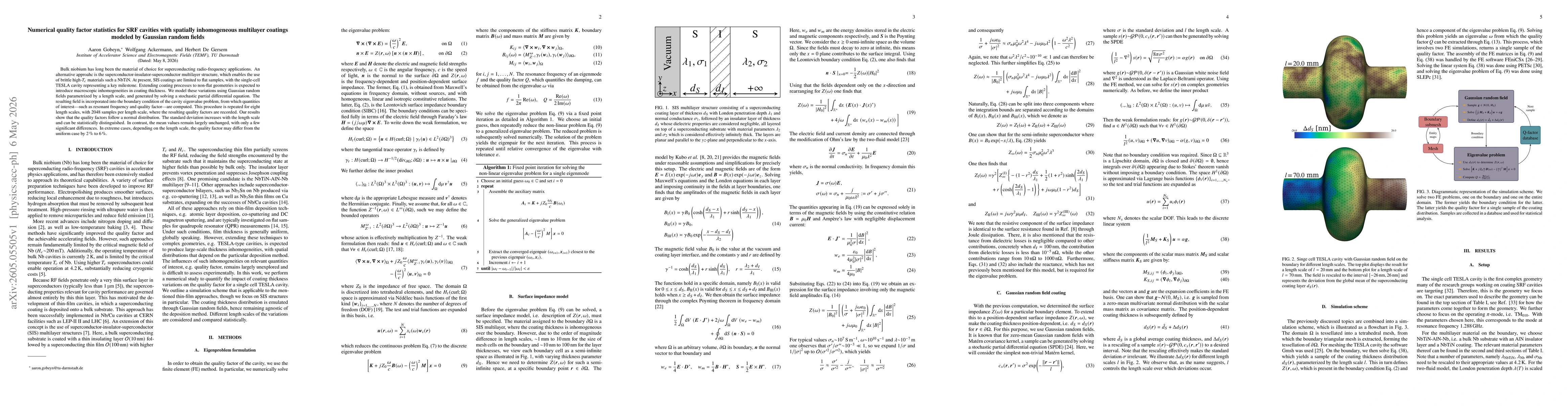 Thumbnail for Numerical quality factor statistics for SRF cavities with spatially inhomogeneous multilayer coatings modeled by Gaussian random fields