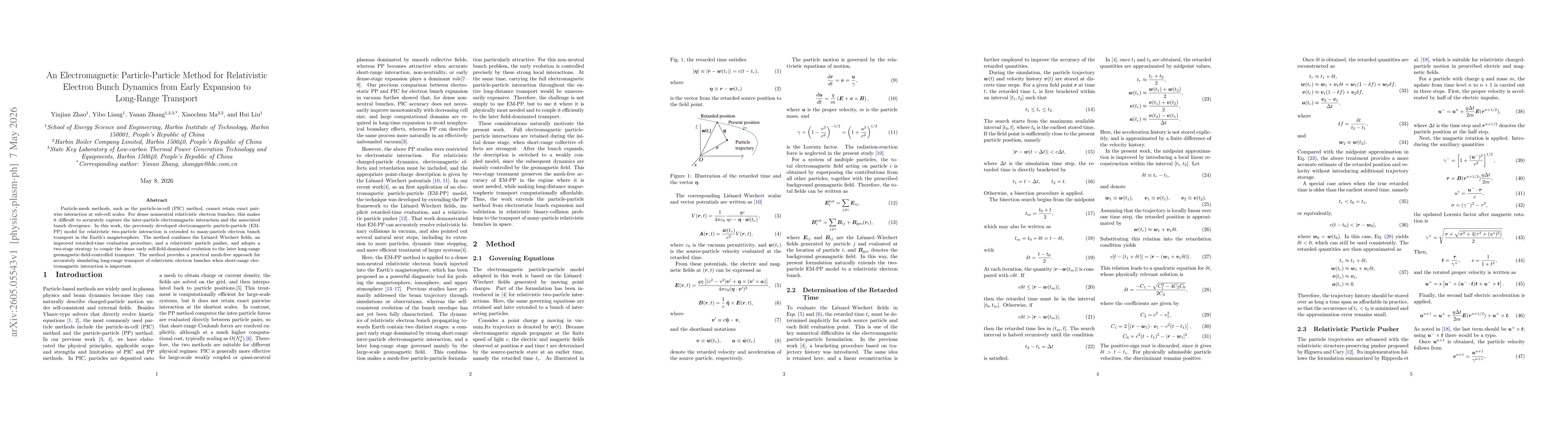 Thumbnail for An Electromagnetic Particle-Particle Method for Relativistic Electron Bunch Dynamics from Early Expansion to Long-Range Transport