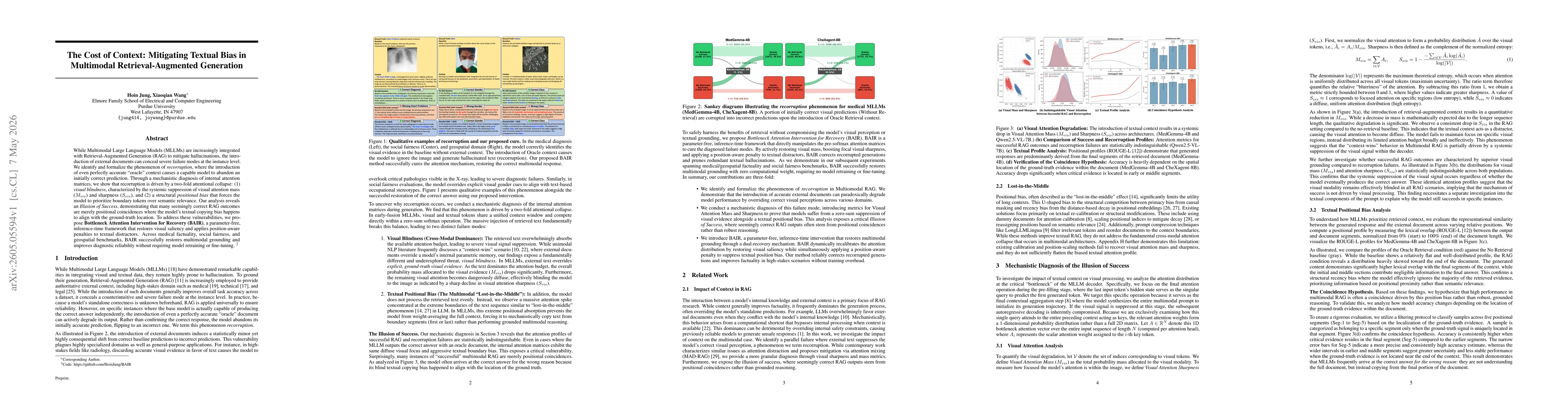 Thumbnail for The Cost of Context: Mitigating Textual Bias in Multimodal Retrieval-Augmented Generation