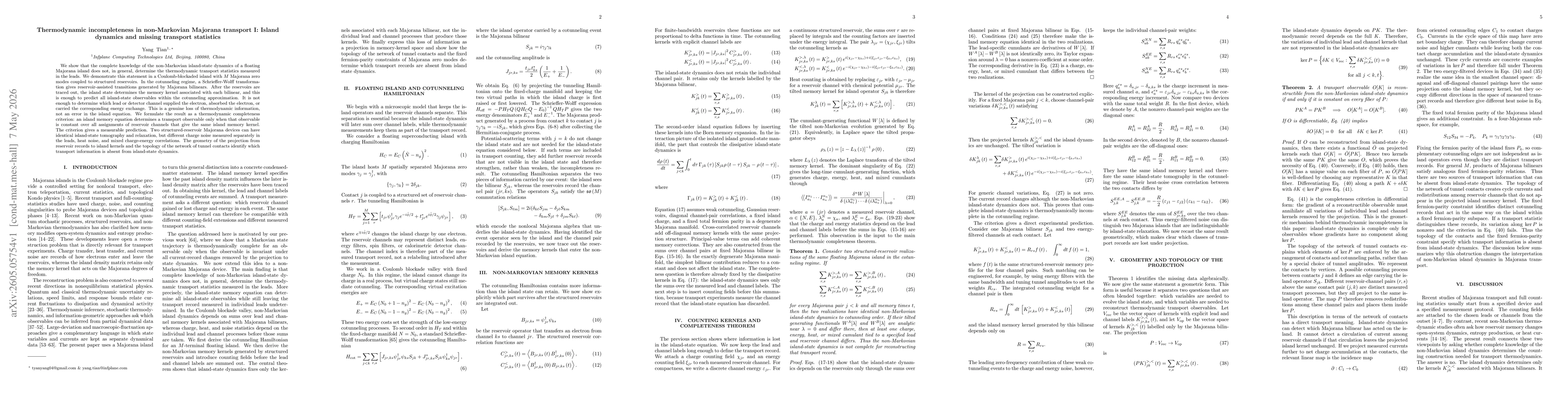Thumbnail for Thermodynamic incompleteness in non-Markovian Majorana transport I: Island dynamics and missing transport statistics