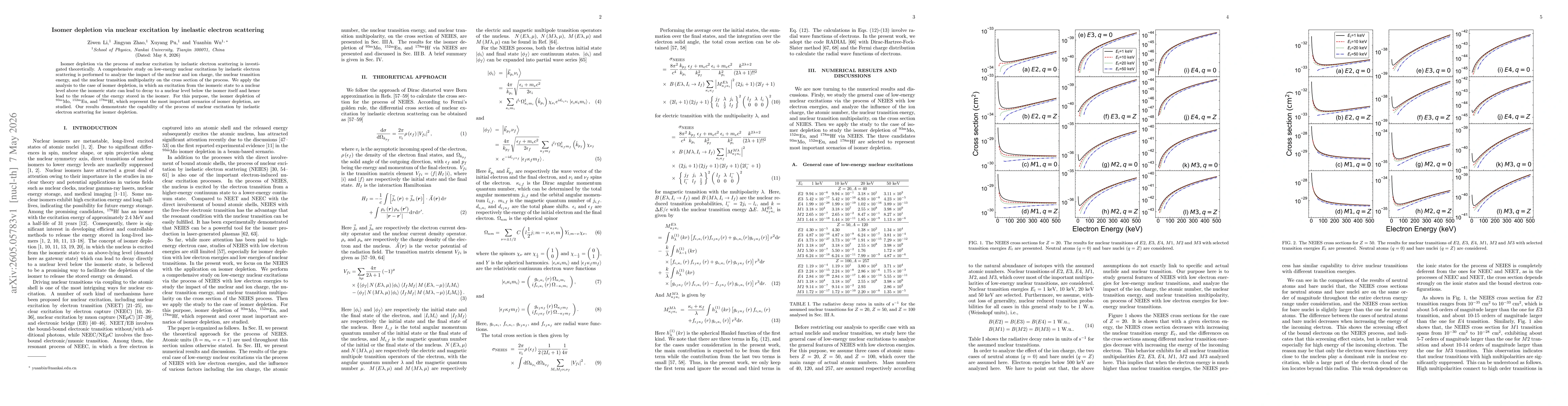 Thumbnail for Isomer depletion via nuclear excitation by inelastic electron scattering