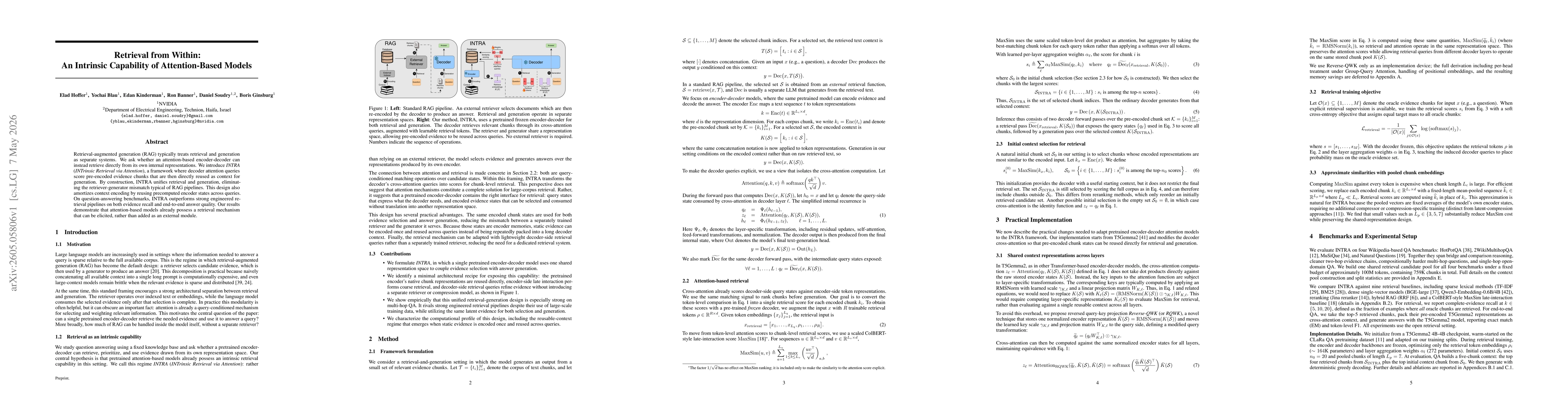 Thumbnail for Retrieval from Within: An Intrinsic Capability of Attention-Based Models