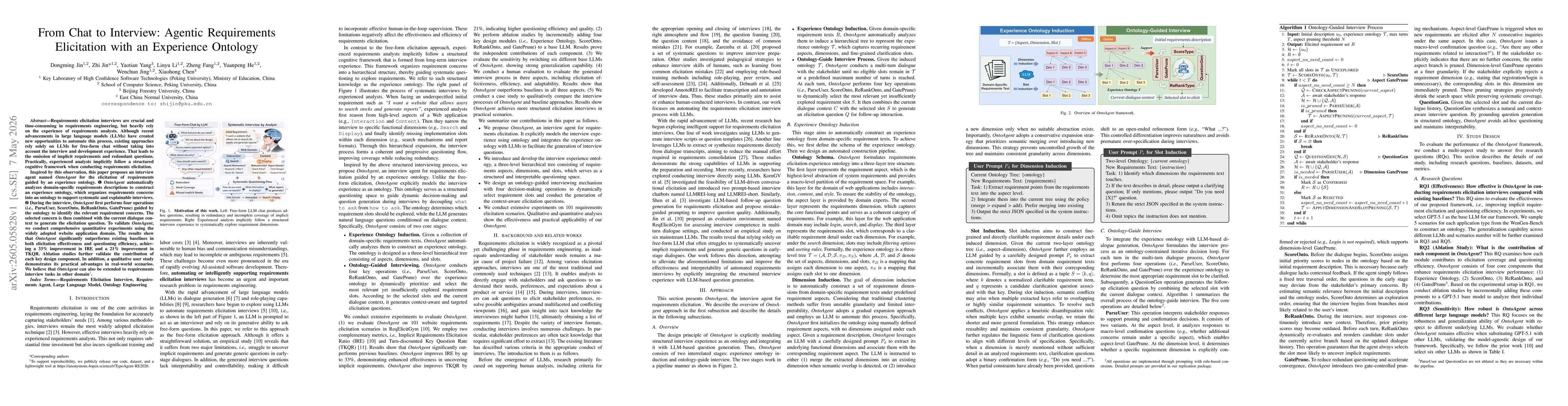 Thumbnail for From Chat to Interview: Agentic Requirements Elicitation with an Experience Ontology