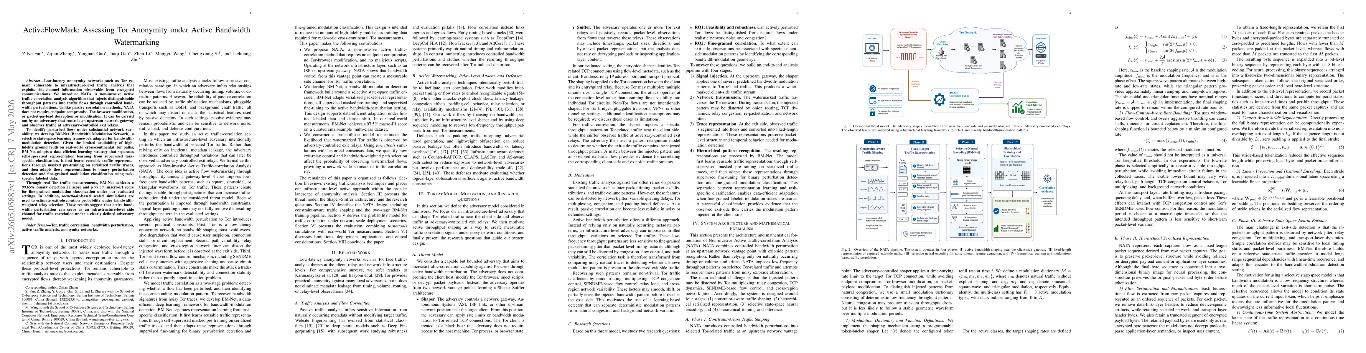 Thumbnail for ActiveFlowMark: Assessing Tor Anonymity under Active Bandwidth Watermarking