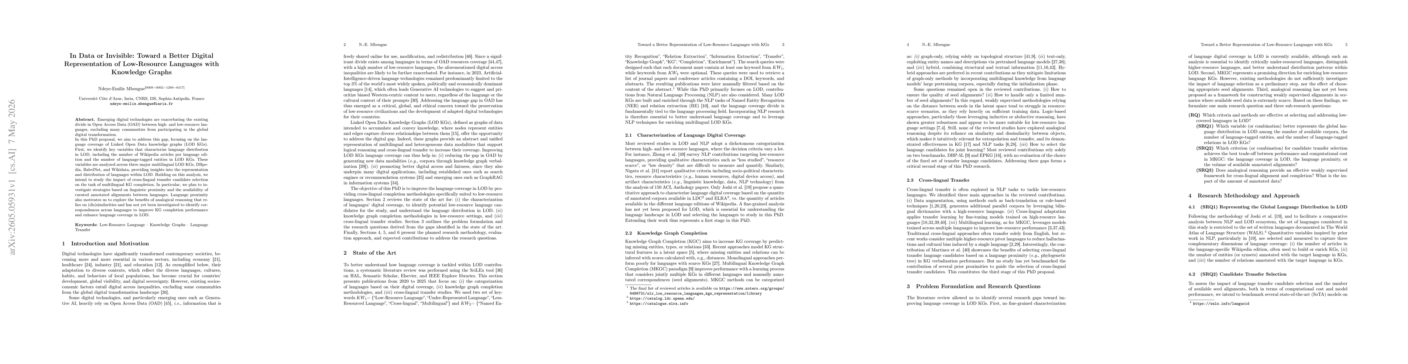 Thumbnail for In Data or Invisible: Toward a Better Digital Representation of Low-Resource Languages with Knowledge Graphs