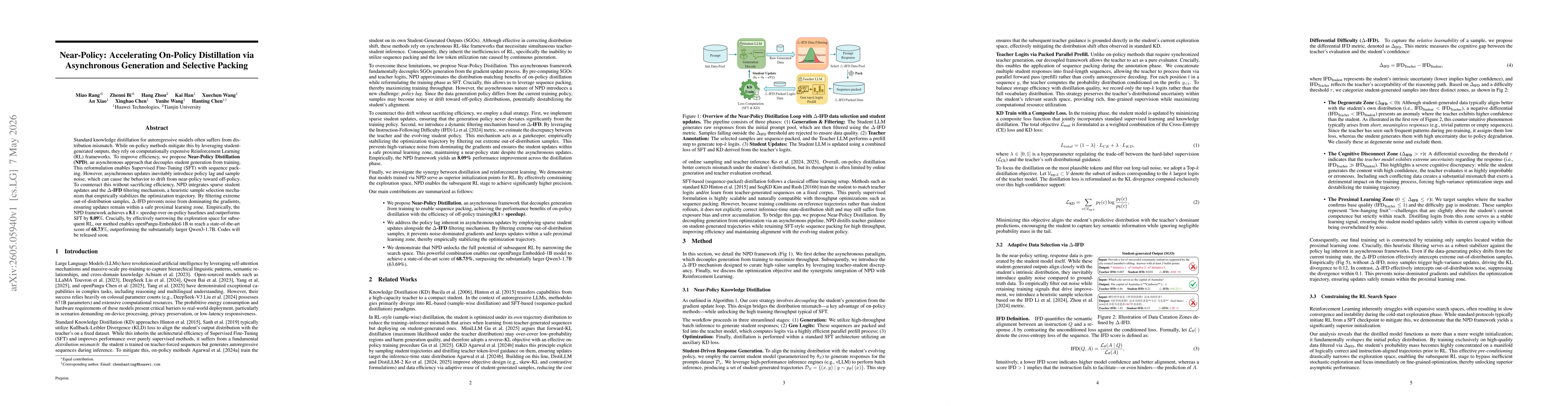 Thumbnail for Near-Policy: Accelerating On-Policy Distillation via Asynchronous Generation and Selective Packing