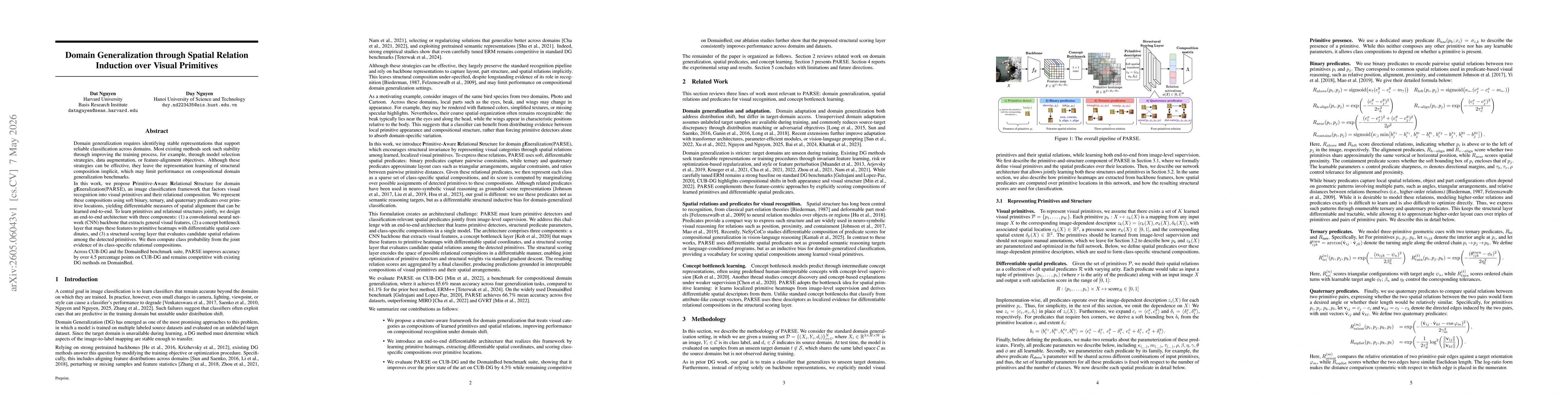 Thumbnail for Domain Generalization through Spatial Relation Induction over Visual Primitives