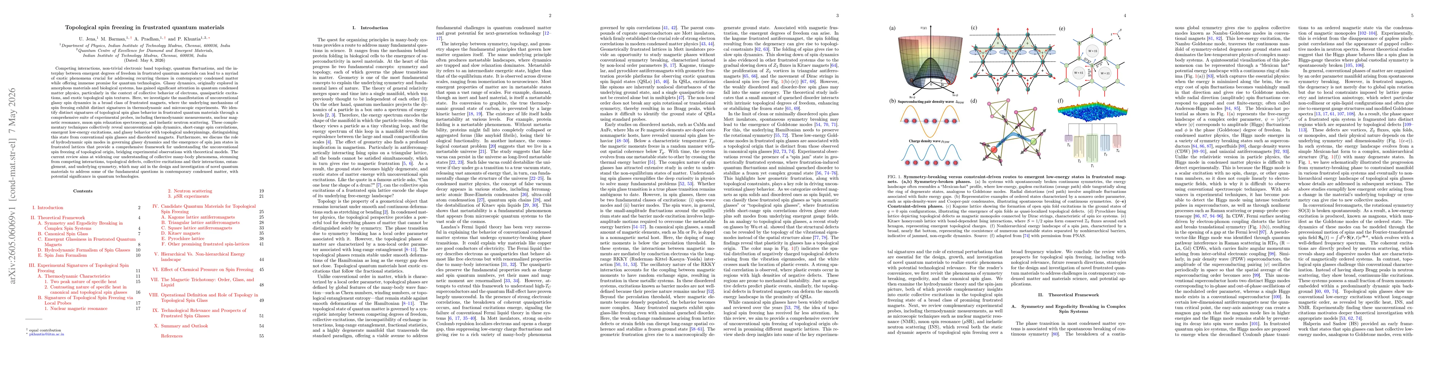 Thumbnail for Topological spin freezing in frustrated quantum materials