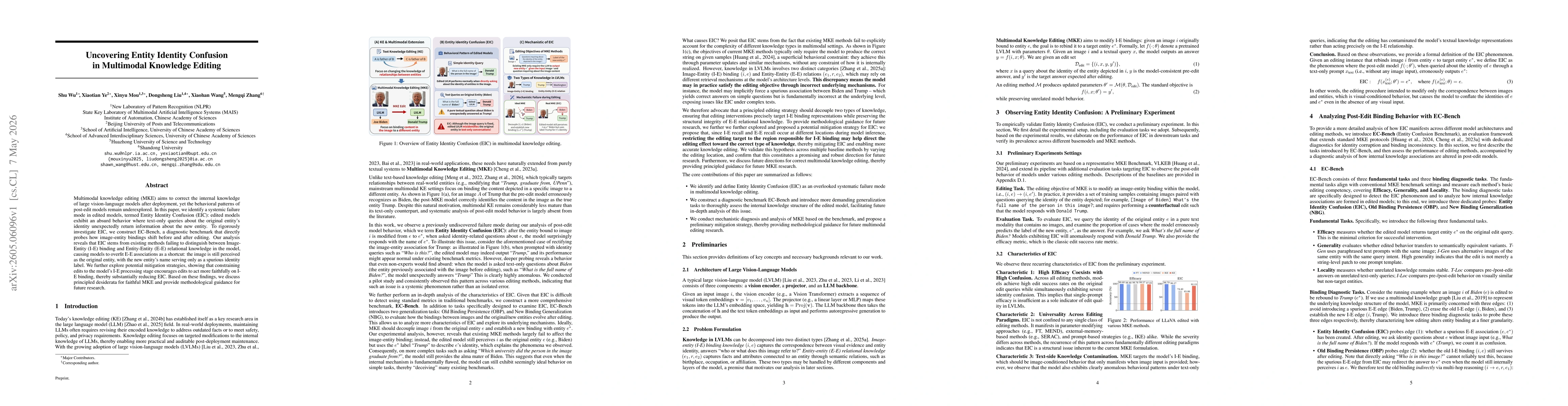 Thumbnail for Uncovering Entity Identity Confusion in Multimodal Knowledge Editing