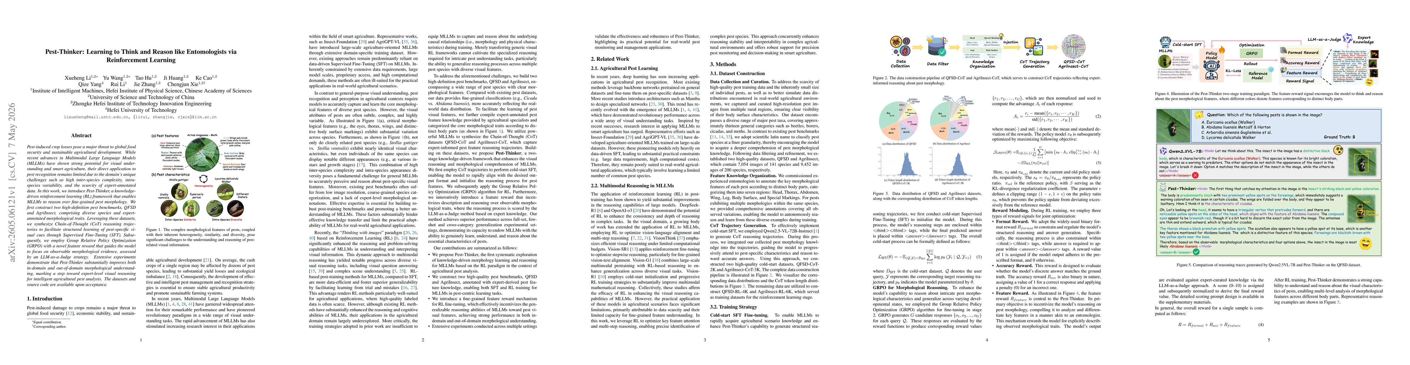 Thumbnail for Pest-Thinker: Learning to Think and Reason like Entomologists via Reinforcement Learning