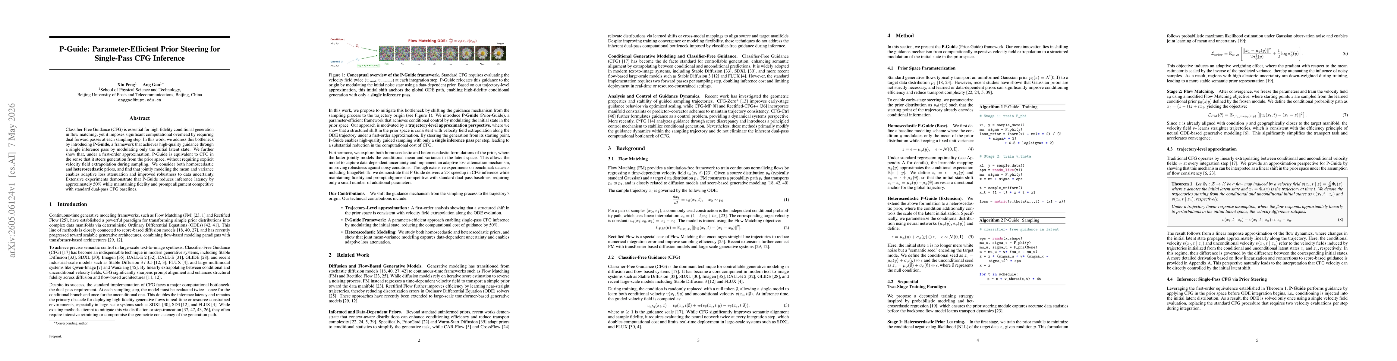 Thumbnail for P-Guide: Parameter-Efficient Prior Steering for Single-Pass CFG Inference