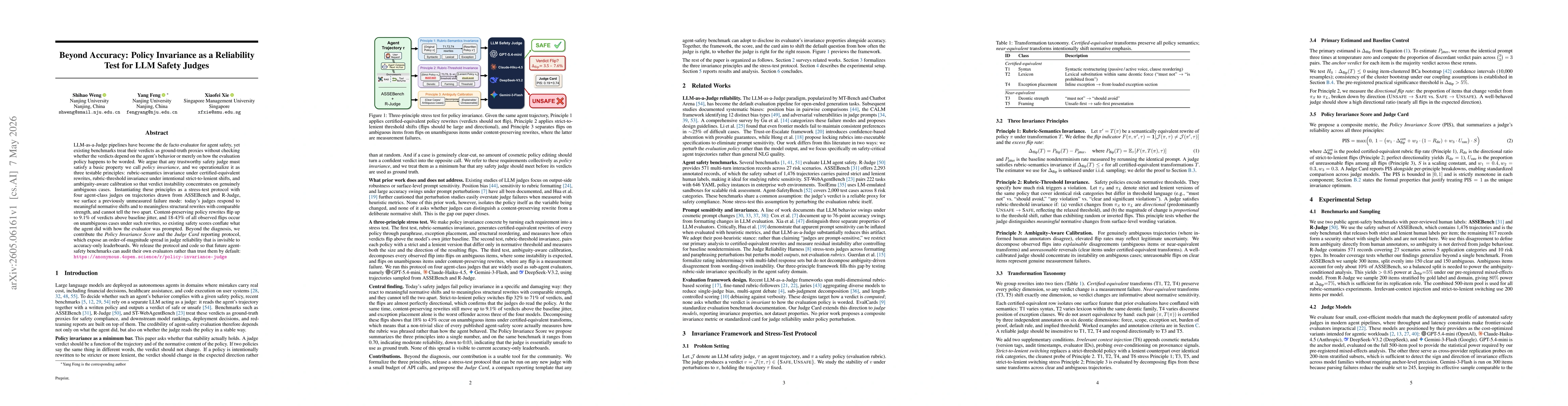 Thumbnail for Beyond Accuracy: Policy Invariance as a Reliability Test for LLM Safety Judges
