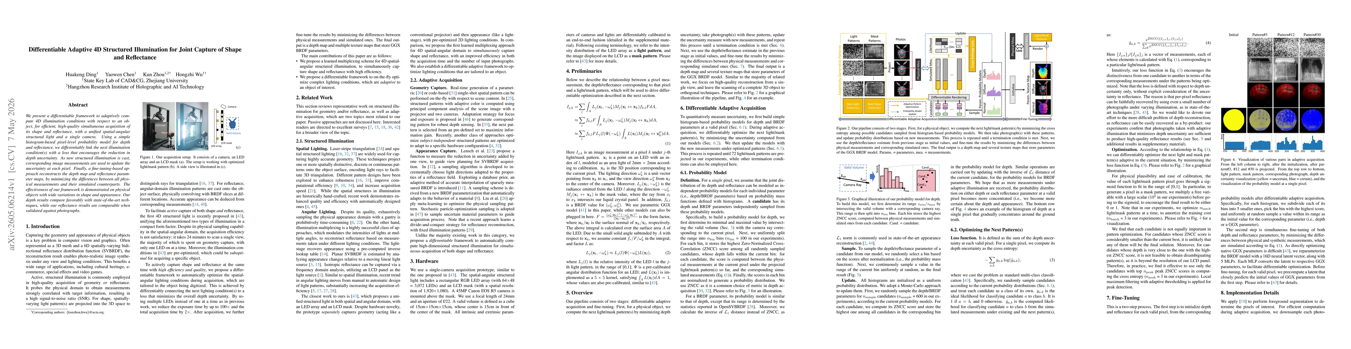 Thumbnail for Differentiable Adaptive 4D Structured Illumination for Joint Capture of Shape and Reflectance