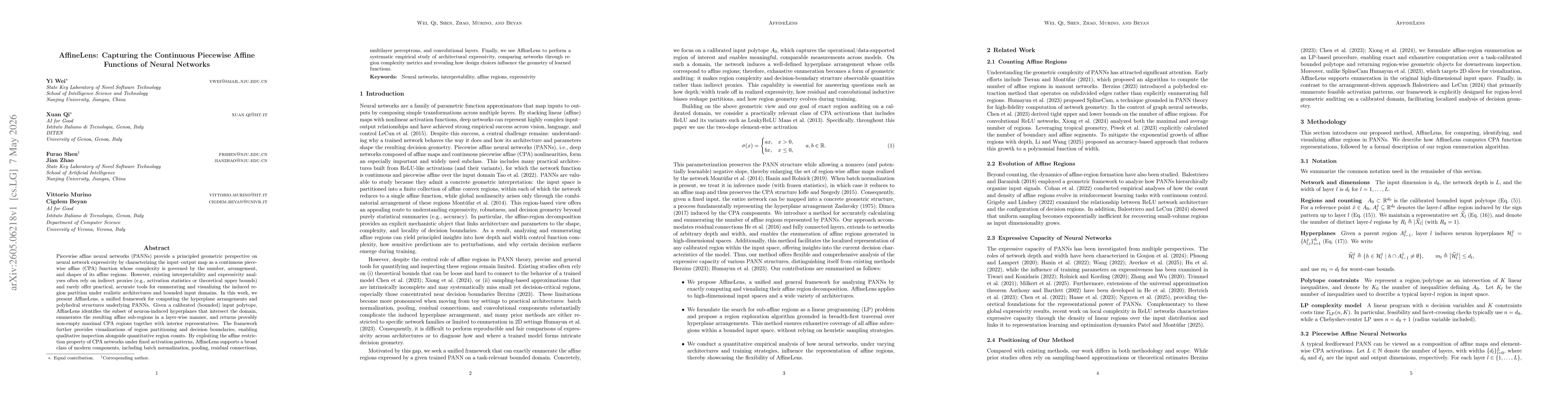 Thumbnail for AffineLens: Capturing the Continuous Piecewise Affine Functions of Neural Networks