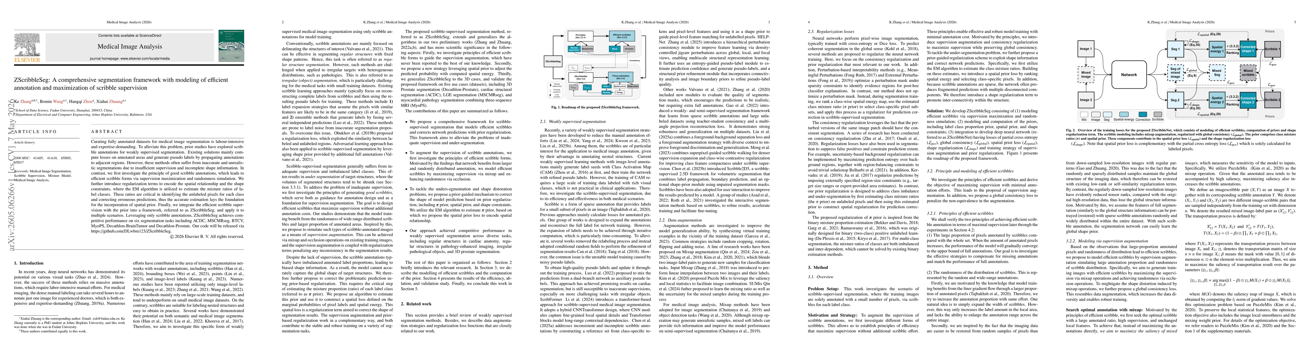 Thumbnail for ZScribbleSeg: A comprehensive segmentation framework with modeling of efficient annotation and maximization of scribble supervision