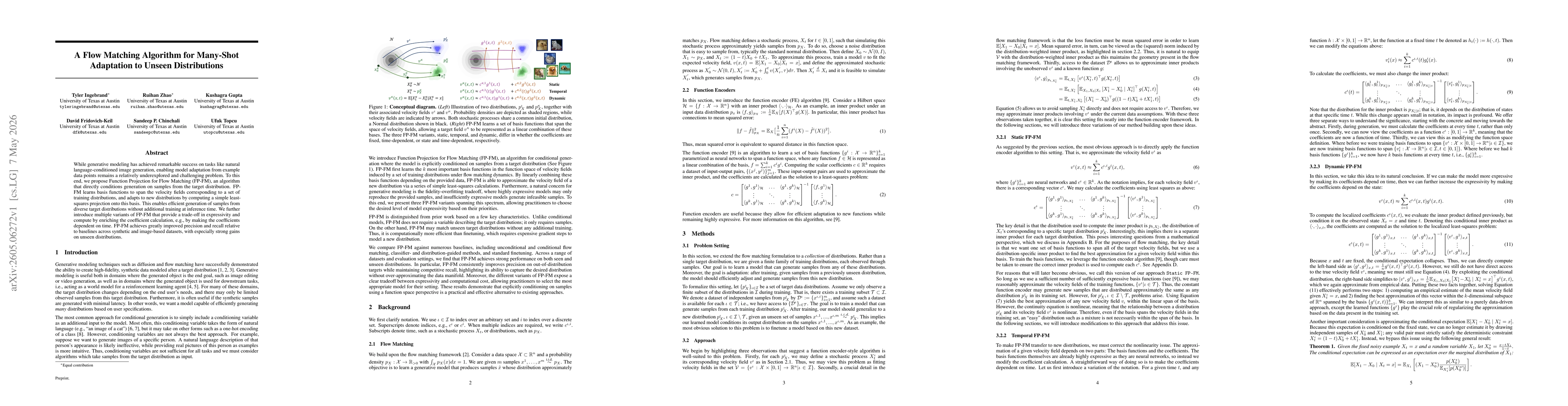 Thumbnail for A Flow Matching Algorithm for Many-Shot Adaptation to Unseen Distributions