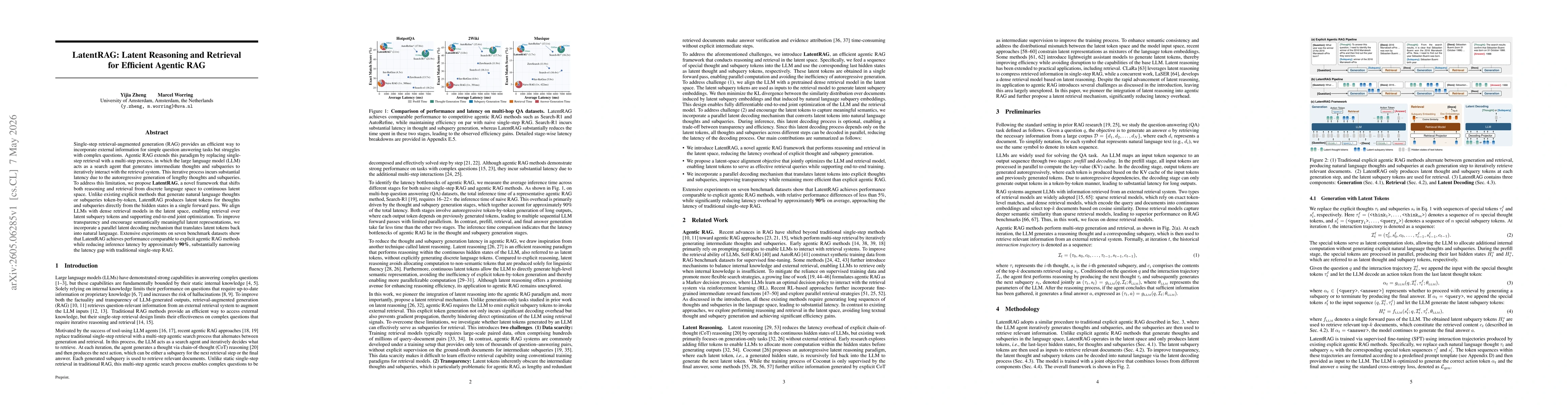 Thumbnail for LatentRAG: Latent Reasoning and Retrieval for Efficient Agentic RAG