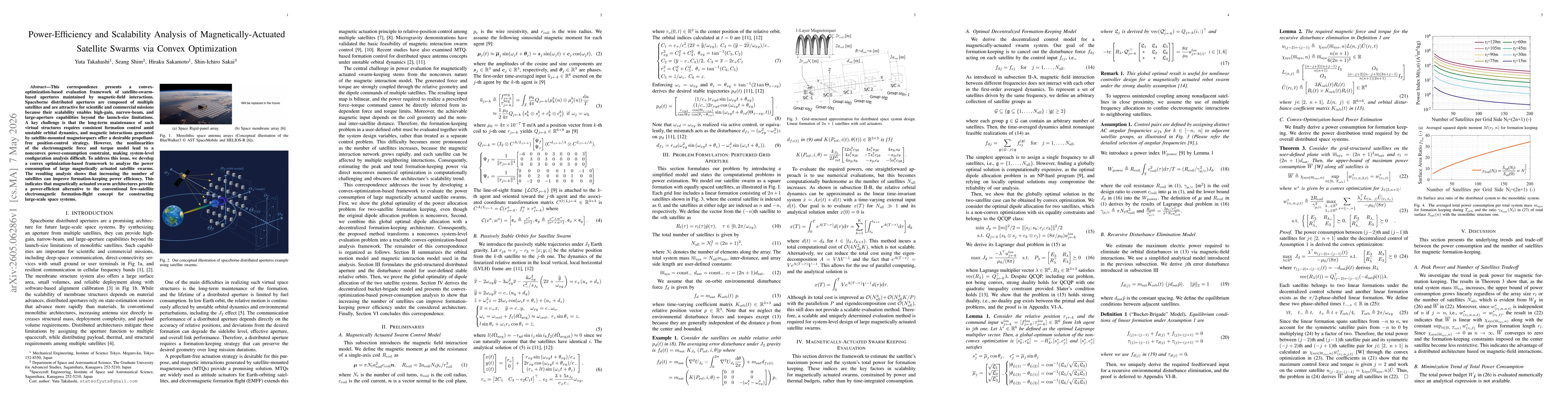 Thumbnail for Power-Efficiency and Scalability Analysis of Magnetically-Actuated Satellite Swarms via Convex Optimization