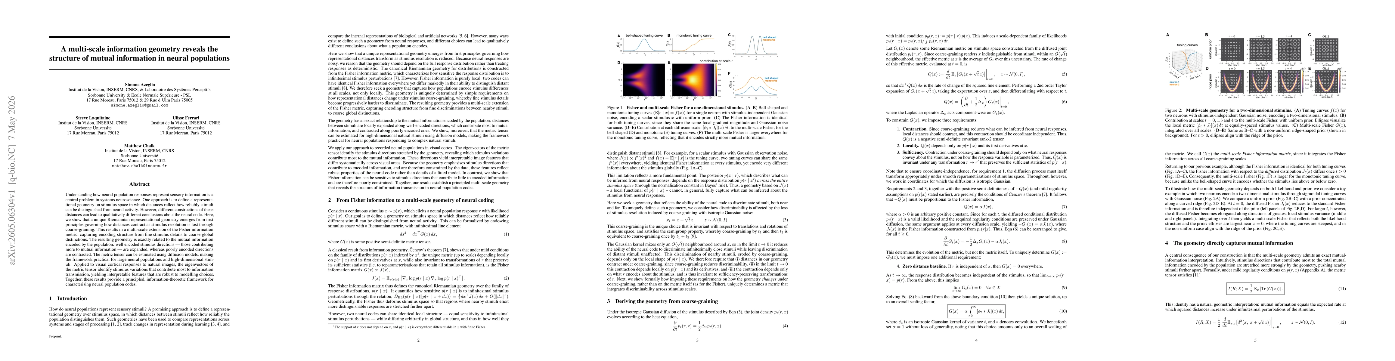 Thumbnail for A multi-scale information geometry reveals the structure of mutual information in neural populations